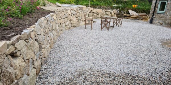 Gravel patio by bartlett construction