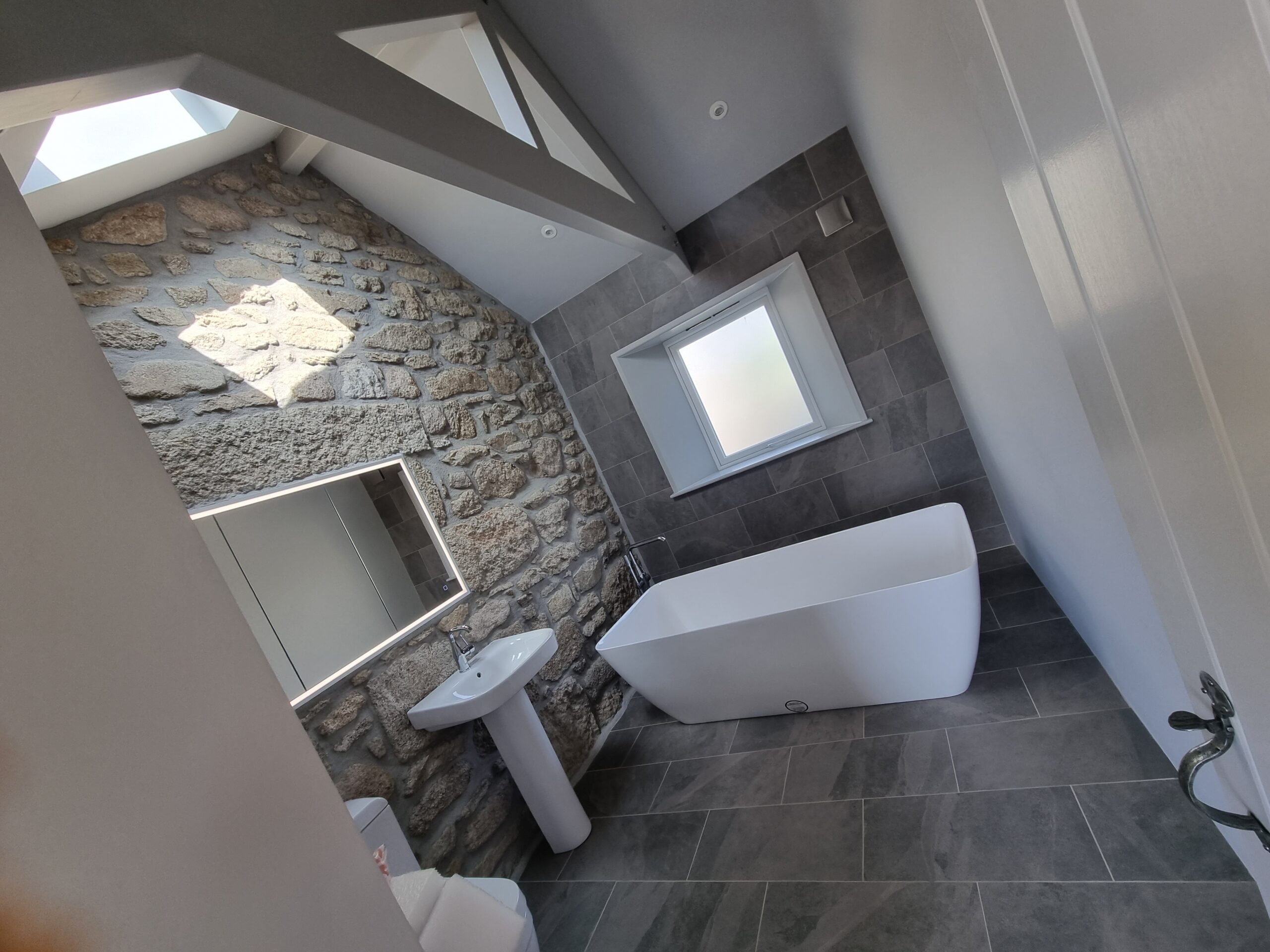 New bathroom in an extension near Penzance