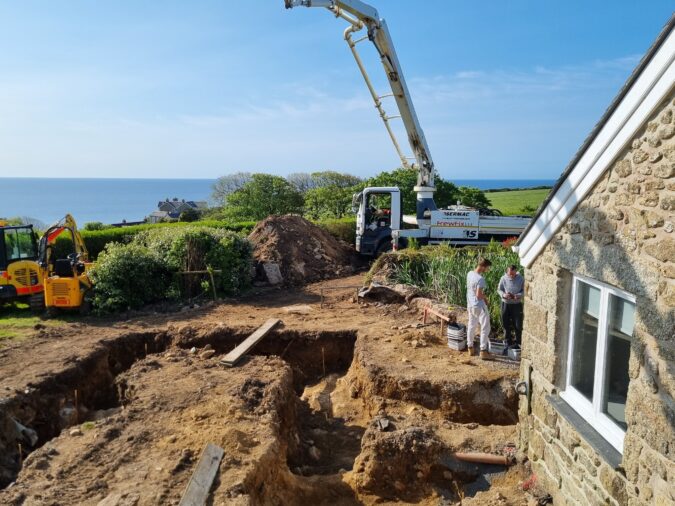 Groundworks and site preparation in West Cornwall